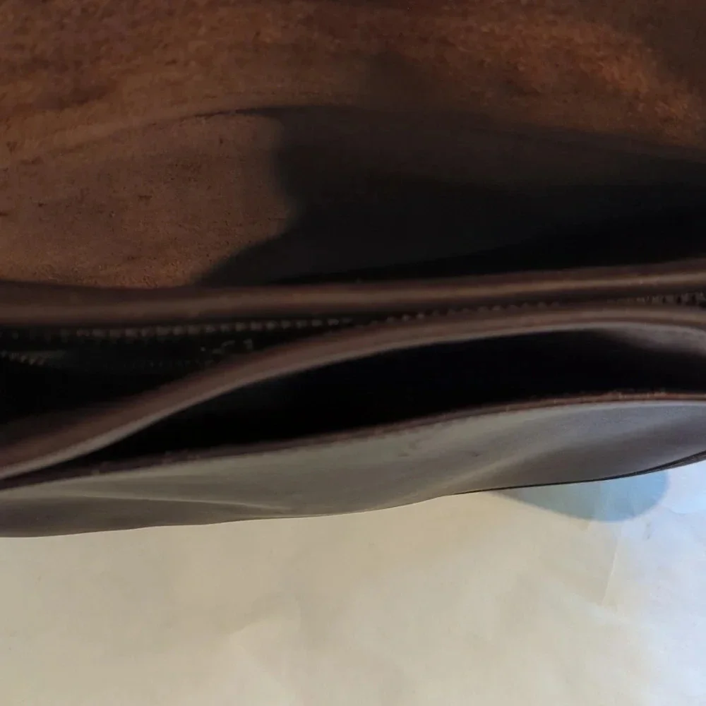 Vintage Coach leather 90's Patricia Legacy brown saddle Bag - Picture 6 of 13
